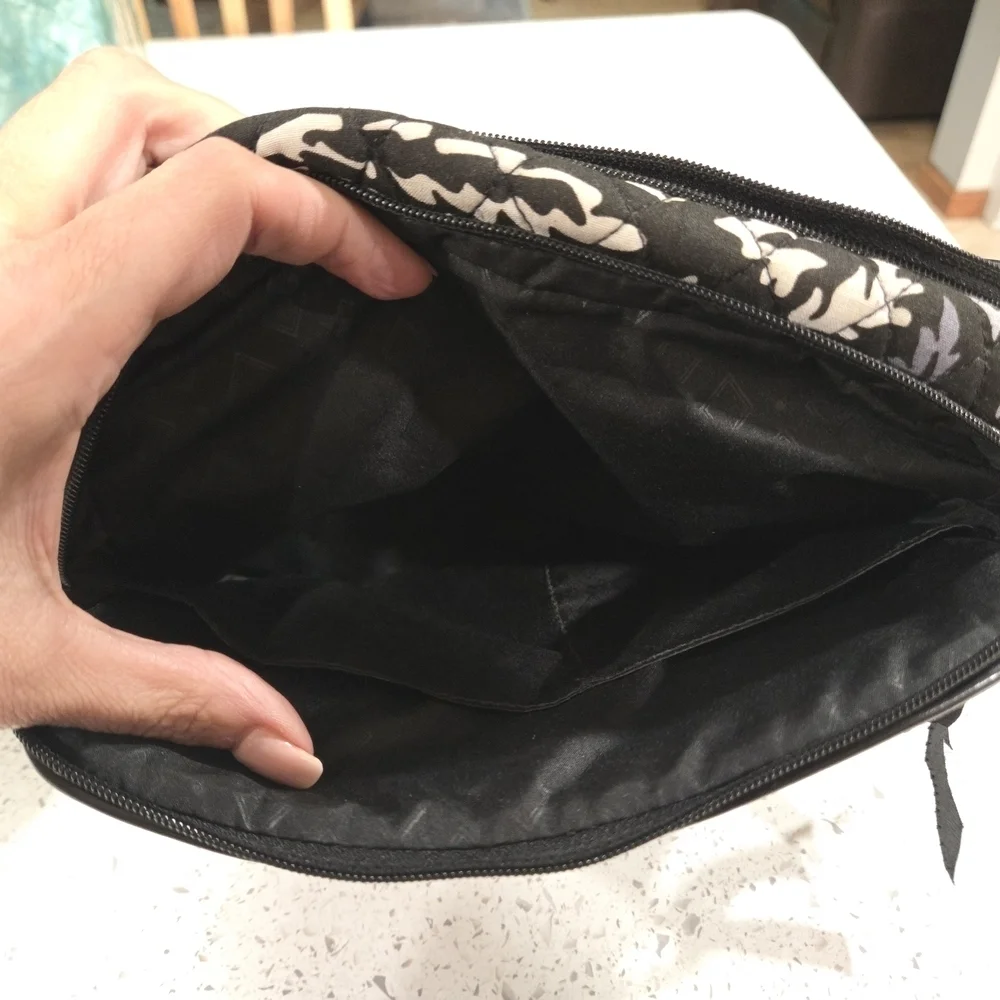Vera Bradley Elegant Black and Cream Crossbody Bag